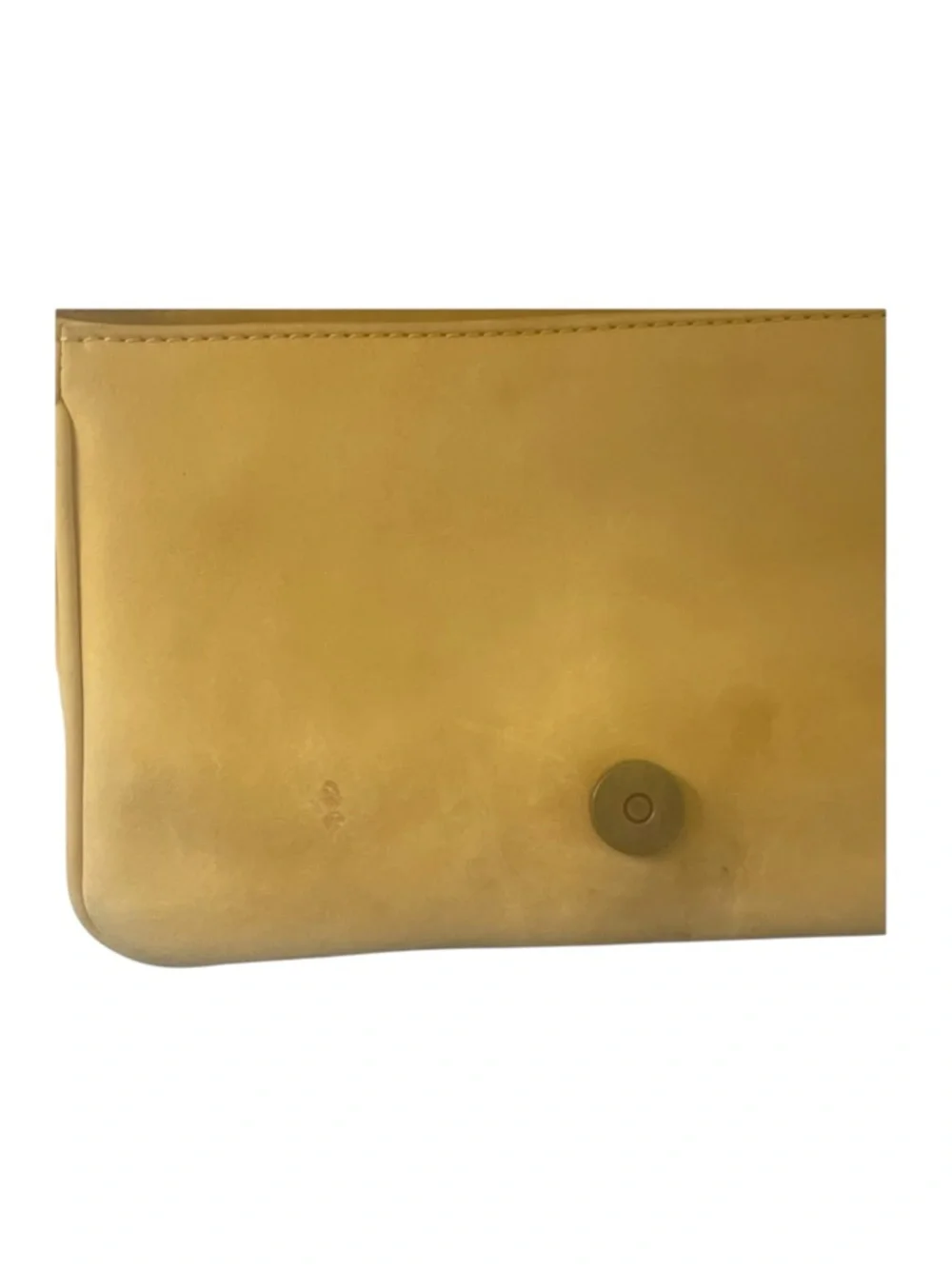 Vintage 90’s: Moschino ♔ Colorblock Studded Flap Shoulder Bag ♔ Yellow Leather